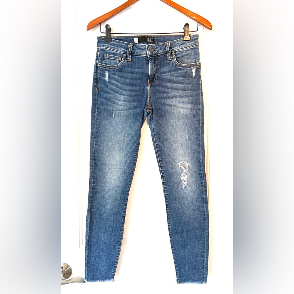 Kut from the Kloth Connie ankle skinny Blue Denim